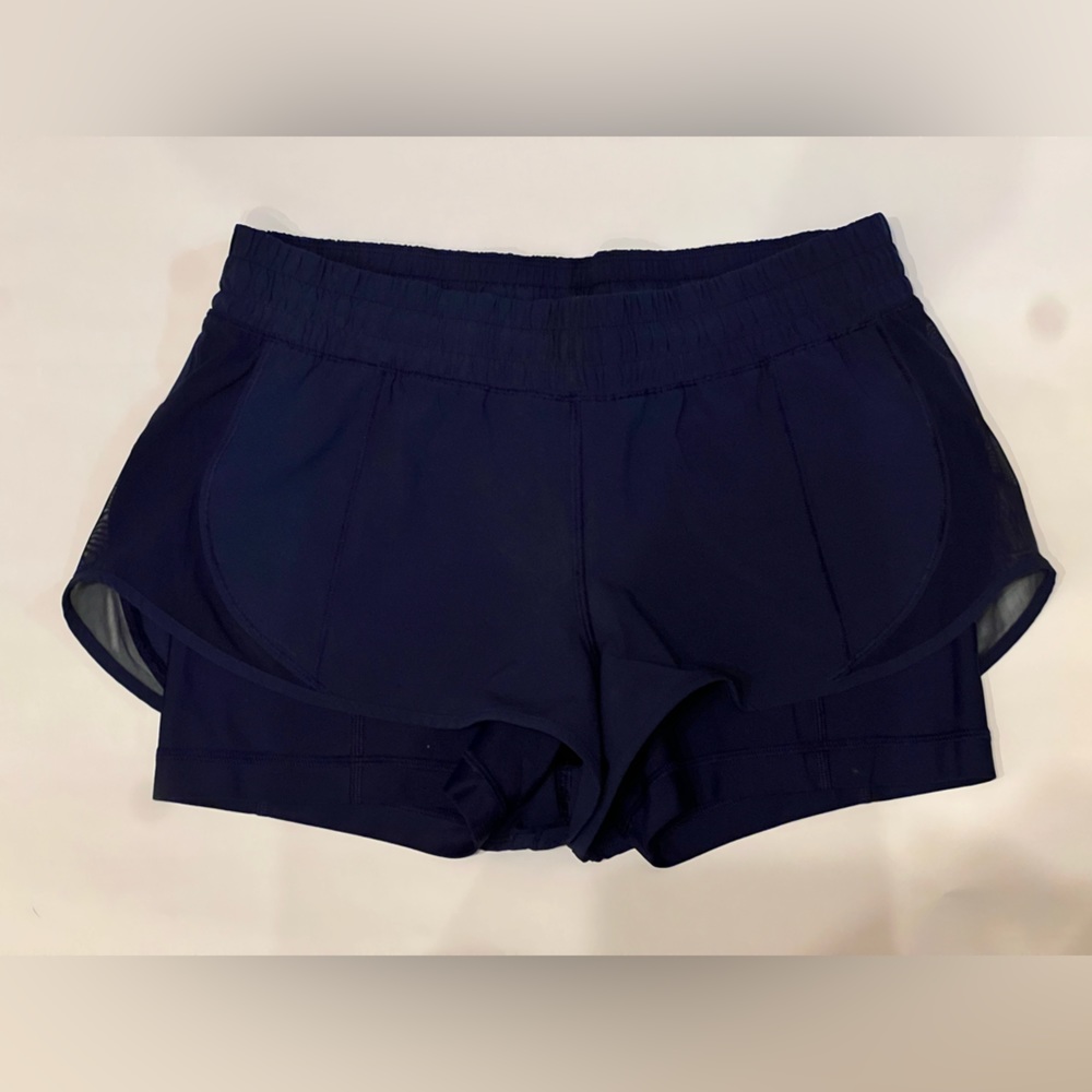Navy 2 in 1 Lululemon Shorts